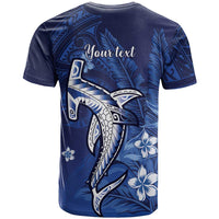 Personalized Hawaiian Maori Hammerhead Shark T Shirt Polu Plumeria LT9 - Polynesian Pride