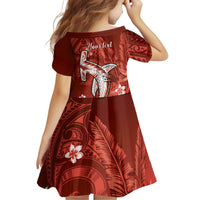 Personalized Hawaiian Maori Hammerhead Shark Family Matching Puletasi and Hawaiian Shirt Ulaula Plumeria