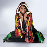 Vanuatu 46th Year Anniversary Hooded Blanket 30 July 1980 Hibiscus Seamless Pattern LT9 - Polynesian Pride