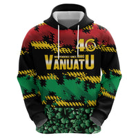 Vanuatu 46th Year Anniversary Hoodie 30 July 1980 Hibiscus Seamless Pattern LT9 - Polynesian Pride