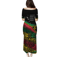 Vanuatu 46th Year Anniversary Family Matching Puletasi and Hawaiian Shirt Vintage Grunge Vanuatu Flag Heritage