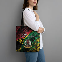 Vanuatu 46th Year Anniversary Tote Bag Vintage Grunge Vanuatu Flag Heritage LT9 - Polynesian Pride