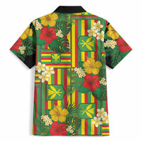 Hawaii Kanaka Maoli Hibiscus Hawaiian Shirt Hawaiian Flag Motif LT9 - Polynesian Pride