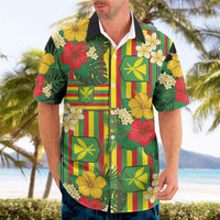 Hawaii Kanaka Maoli Hibiscus Hawaiian Shirt Hawaiian Flag Motif LT9 - Polynesian Pride