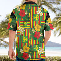Hawaii Kanaka Maoli Hibiscus Hawaiian Shirt Hawaiian Flag Motif LT9 - Polynesian Pride