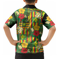 Hawaii Kanaka Maoli Hibiscus Hawaiian Shirt Hawaiian Flag Motif LT9 - Polynesian Pride