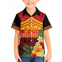 Hawaii Ku Kia'i Mauna Personalized Hawaiian Shirt Hibiscus Kakau Pattern LT9 - Polynesian Pride