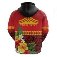 Hawaii Ku Kia'i Mauna Personalized Hoodie Hibiscus Kakau Pattern LT9 - Polynesian Pride