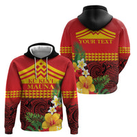 Hawaii Ku Kia'i Mauna Personalized Hoodie Hibiscus Kakau Pattern LT9 - Polynesian Pride