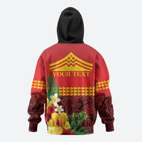 Hawaii Ku Kia'i Mauna Personalized Hoodie Hibiscus Kakau Pattern LT9 - Polynesian Pride