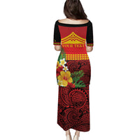 Hawaii Ku Kia'i Mauna Personalized Puletasi Hibiscus Kakau Pattern LT9 - Polynesian Pride