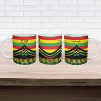 Hawaii Ku Kia'i Mauna Personalized Ceramic Mug Hawaiian Kanaka Maoli Motif