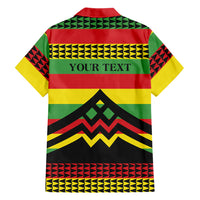 Hawaii Ku Kia'i Mauna Personalized Family Matching Long Sleeve Bodycon Dress and Hawaiian Shirt Hawaiian Kanaka Maoli Motif LT9 Dad's Shirt - Long Sleeve Green - Polynesian Pride