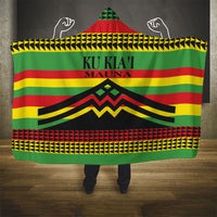 Hawaii Ku Kia'i Mauna Hooded Blanket Hawaiian Kanaka Maoli Motif