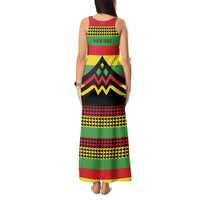 Hawaii Ku Kia'i Mauna Personalized Tank Maxi Dress Hawaiian Kanaka Maoli Motif