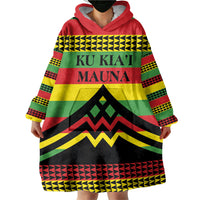 Hawaii Ku Kia'i Mauna Personalized Wearable Blanket Hoodie Hawaiian Kanaka Maoli Motif