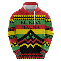 Hawaii Ku Kia'i Mauna Personalized Zip Hoodie Hawaiian Kanaka Maoli Motif
