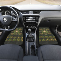 Hawaii Ohia Lehua Squares Car Mats Hawaiian Quilt Inspired Floral Pattern