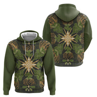 Hawaii Ohia Lehua Squares Hoodie Hawaiian Quilt Inspired Floral Pattern LT9 - Polynesian Pride