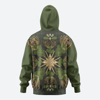 Hawaii Ohia Lehua Squares Hoodie Hawaiian Quilt Inspired Floral Pattern LT9 - Polynesian Pride