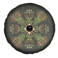 Hawaii Ohia Lehua Squares Spare Tire Cover Hawaiian Quilt Inspired Floral Pattern