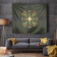 Hawaii Ohia Lehua Squares Tapestry Hawaiian Quilt Inspired Floral Pattern