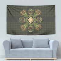Hawaii Ohia Lehua Squares Tapestry Hawaiian Quilt Inspired Floral Pattern
