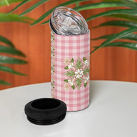 Akala Hamele Hawai'i Palaka Squares Maile Leaf 4 in 1 Can Cooler Tumbler Flowers Hawaiian Quilt Patterns