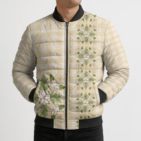 Melemele Ahiahia Hawai'i Palaka Squares Maile Leaf Bomber Puffer Jacket Flowers Hawaiian Quilt Patterns