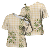 Melemele Ahiahia Hawai'i Palaka Squares Maile Leaf Cross Shoulder Shirt Flowers Hawaiian Quilt Patterns LT9 - Polynesian Pride