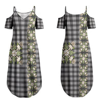 Pauli Hawai'i Palaka Squares Maile Leaf Couples Matching Summer Maxi Dress and Hawaiian Shirt Flowers Hawaiian Quilt Patterns LT9 - Polynesian Pride
