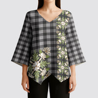 Pauli Hawai'i Palaka Squares Maile Leaf Kimono Sleeve Blouse Flowers Hawaiian Quilt Patterns