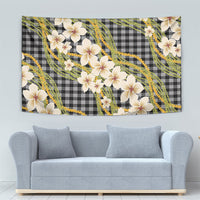 Ele'ele Hawai'i Palaka Plumeria Tapestry Puakenikeni and Maile Lei LT9 - Polynesian Pride