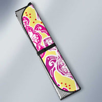 Palaka with Honu and Hibiscus Auto Sun Shade Hawaiian Heritage Spirit - Polynesian Pride