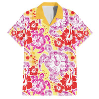 Palaka with Honu and Hibiscus Family Matching Puletasi and Hawaiian Shirt Hawaiian Heritage Spirit - Polynesian Pride
