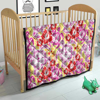 Palaka with Honu and Hibiscus Quilt Hawaiian Heritage Spirit - Polynesian Pride