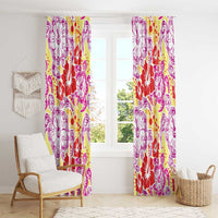 Palaka with Honu and Hibiscus Window Curtain Hawaiian Heritage Spirit - Polynesian Pride