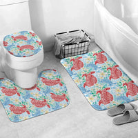 Palaka with Honu and Plumeria Bathroom Set Hawaiian Heritage Spirit - Polynesian Pride
