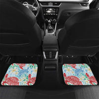 Palaka with Honu and Plumeria Car Mats Hawaiian Heritage Spirit - Polynesian Pride