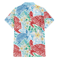 Palaka with Honu and Plumeria Family Matching Tank Maxi Dress and Hawaiian Shirt Hawaiian Heritage Spirit - Polynesian Pride