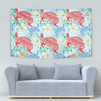 Palaka with Honu and Plumeria Tapestry Hawaiian Heritage Spirit - Polynesian Pride