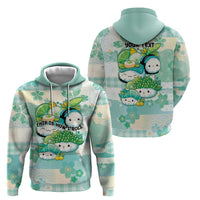 Personalized Japanese Kawaii Sushi Hoodie Green Wagara Palaka This Is How I Roll LT9 - Polynesian Pride