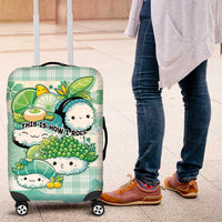 Japanese Kawaii Sushi Luggage Cover Green Wagara Palaka This Is How I Roll LT9 Green - Polynesian Pride
