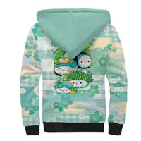Personalized Japanese Kawaii Sushi Sherpa Hoodie Green Wagara Palaka This Is How I Roll
