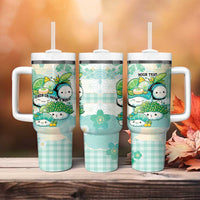 Personalized Japanese Kawaii Sushi Tumbler With Handle Green Wagara Palaka This Is How I Roll LT9 - Polynesian Pride