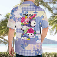Personalized Japanese Kawaii Sushi Hawaiian Shirt Blue Wagara Palaka This Is How I Roll LT9 - Polynesian Pride