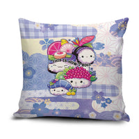 Japanese Kawaii Sushi Pillow Cover Blue Wagara Palaka This Is How I Roll LT9 Blue - Polynesian Pride