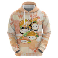 Personalized Japanese Kawaii Sushi Hoodie Peach Wagara Palaka This Is How I Roll LT9 - Polynesian Pride