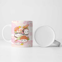Personalized Japanese Kawaii Sushi Ceramic Mug Pink Wagara Palaka This Is How I Roll LT9 - Polynesian Pride