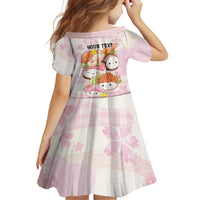 Personalized Japanese Kawaii Sushi Family Matching Puletasi and Hawaiian Shirt Pink Wagara Palaka This Is How I Roll